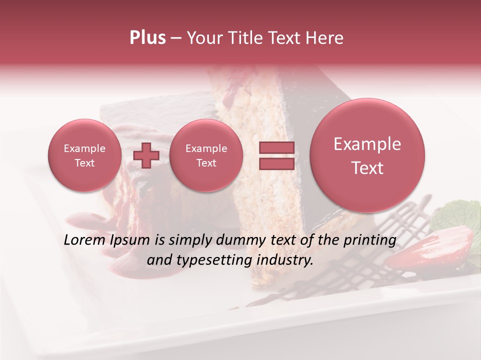 Closeup Pastry Food PowerPoint Template