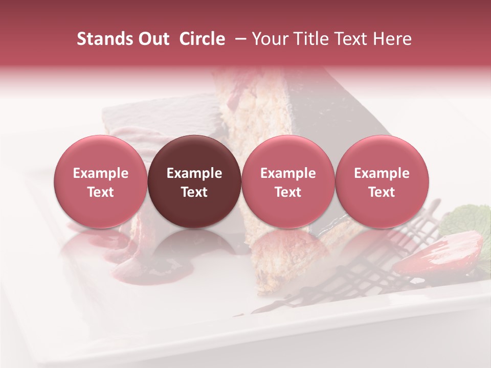 Closeup Pastry Food PowerPoint Template