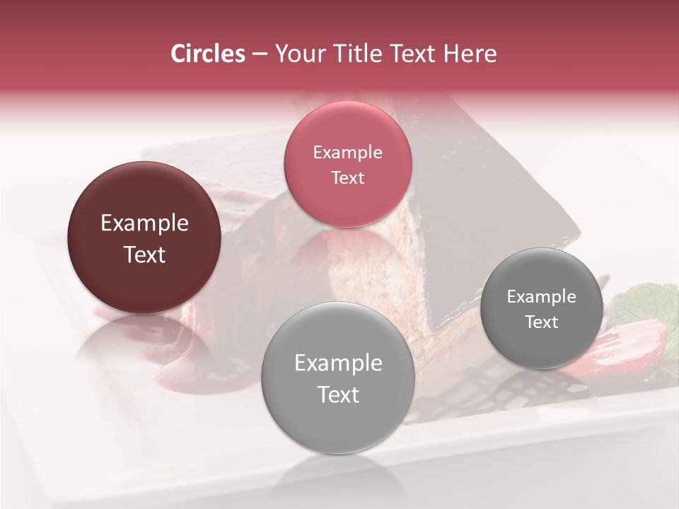 Closeup Pastry Food PowerPoint Template
