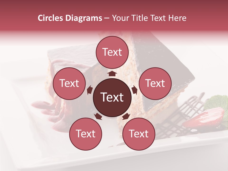 Closeup Pastry Food PowerPoint Template