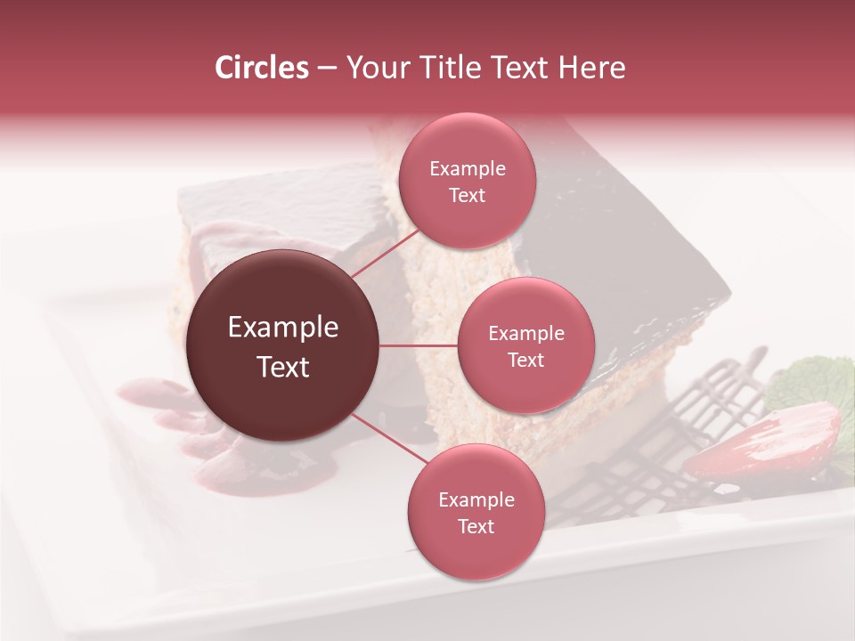 Closeup Pastry Food PowerPoint Template