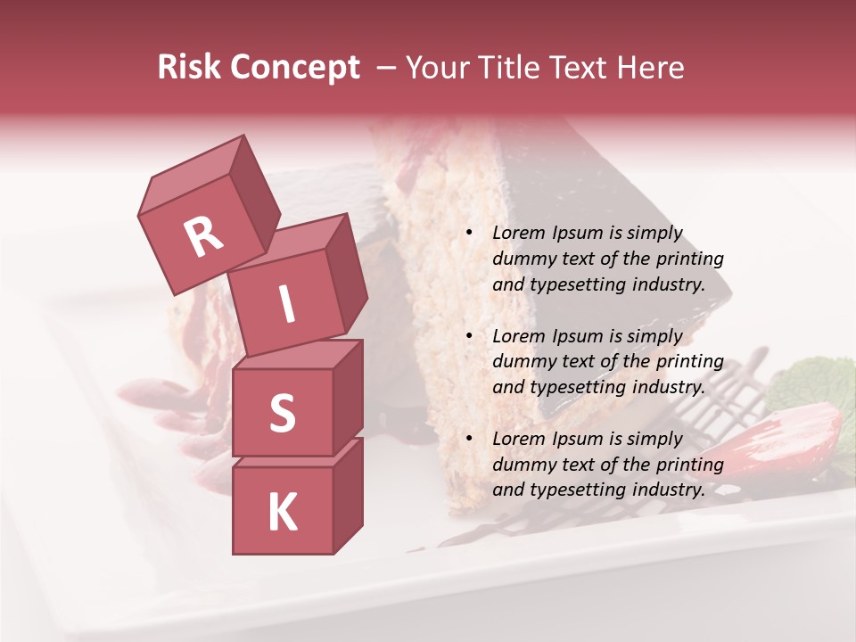 Closeup Pastry Food PowerPoint Template