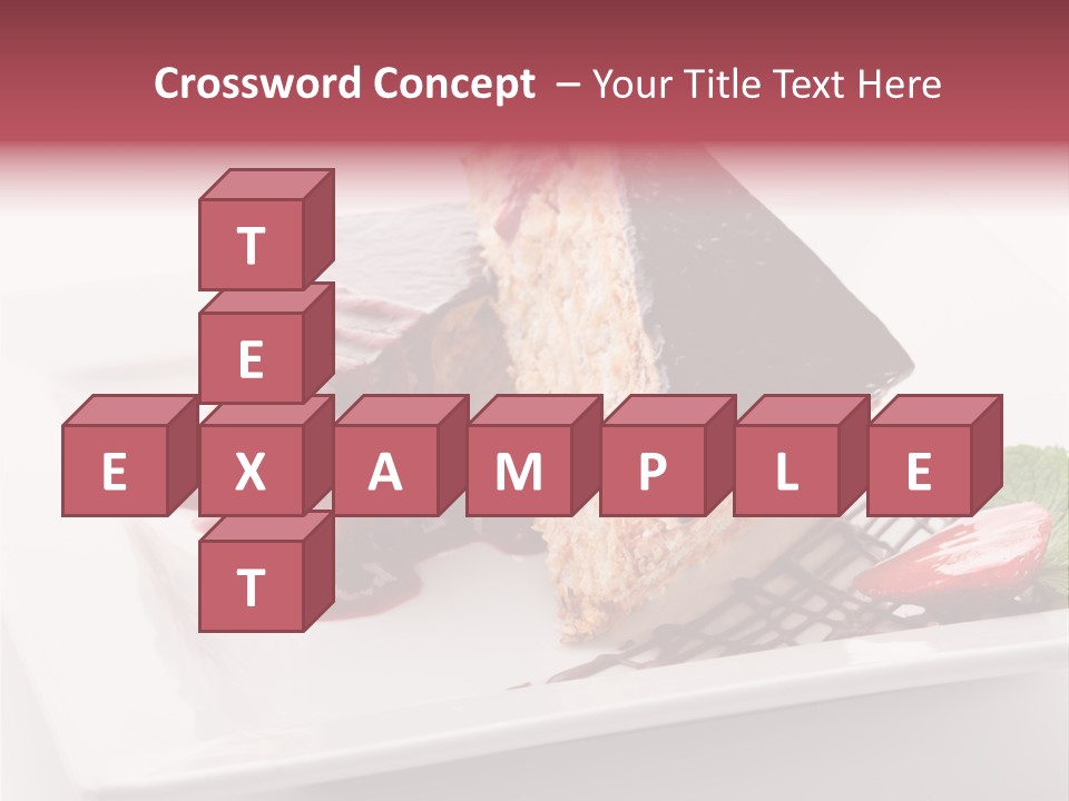 Closeup Pastry Food PowerPoint Template