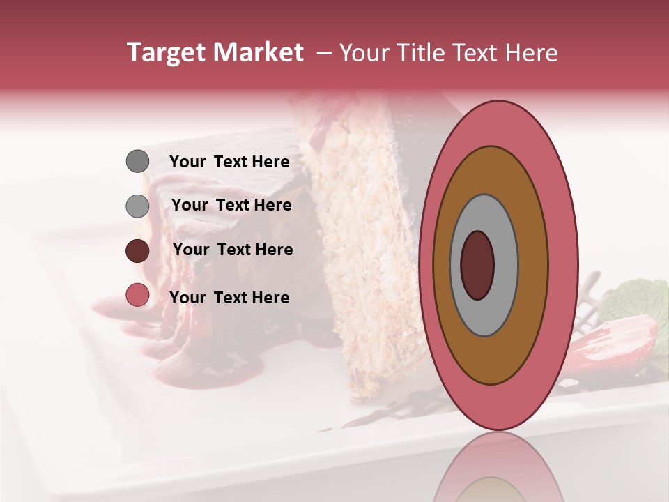 Closeup Pastry Food PowerPoint Template