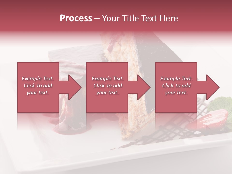 Closeup Pastry Food PowerPoint Template