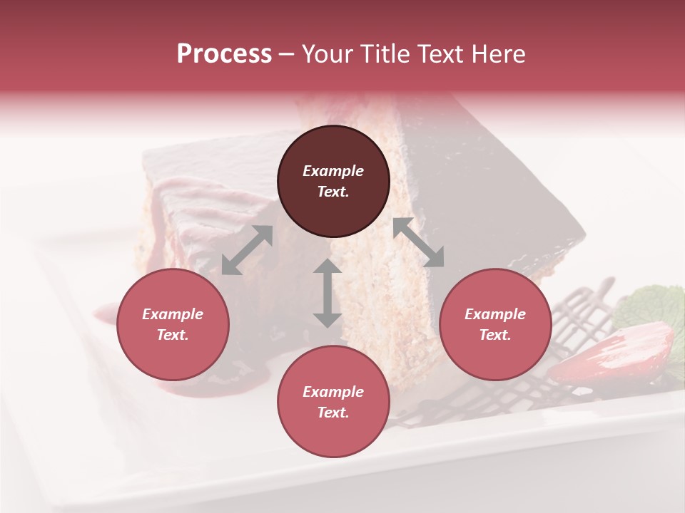 Closeup Pastry Food PowerPoint Template