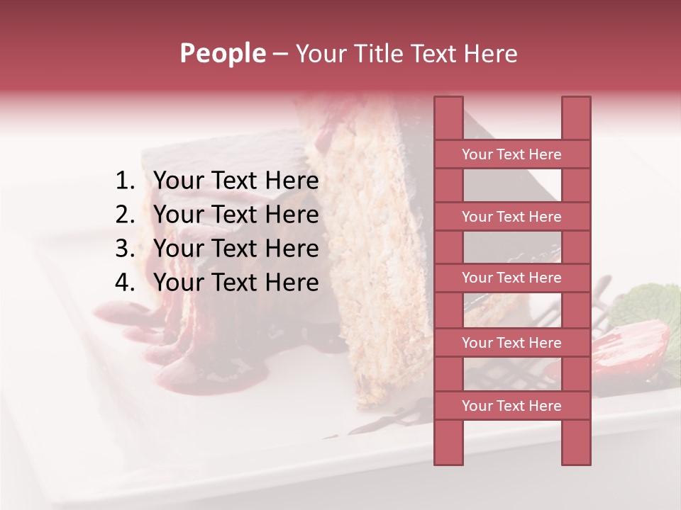 Closeup Pastry Food PowerPoint Template