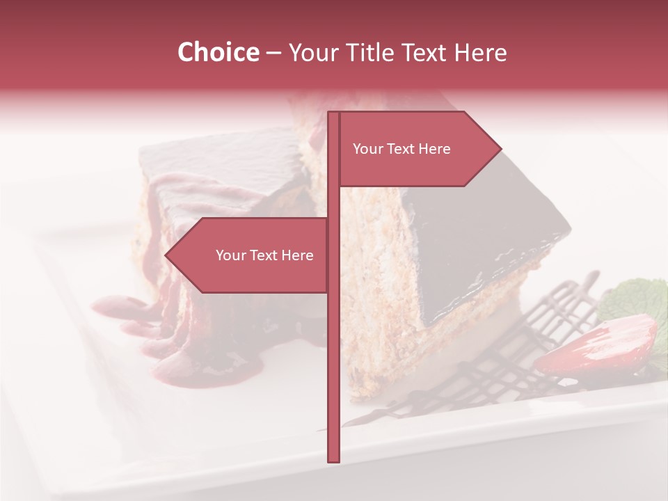 Closeup Pastry Food PowerPoint Template