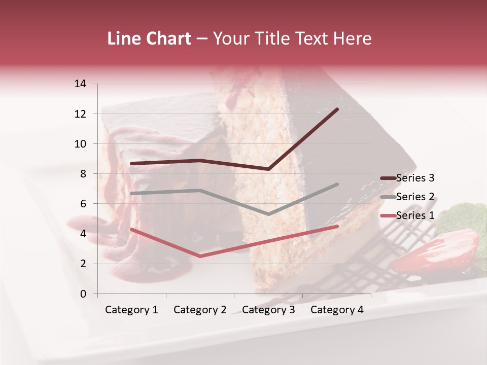 Closeup Pastry Food PowerPoint Template