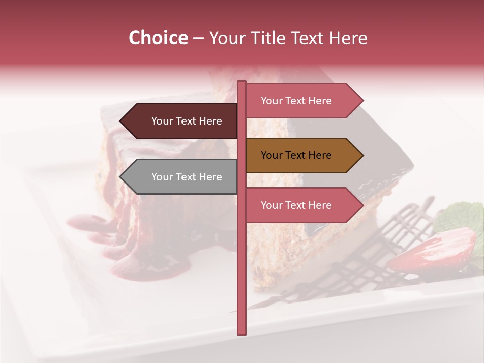 Closeup Pastry Food PowerPoint Template