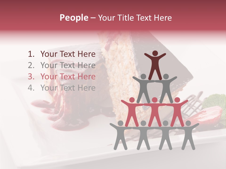 Closeup Pastry Food PowerPoint Template