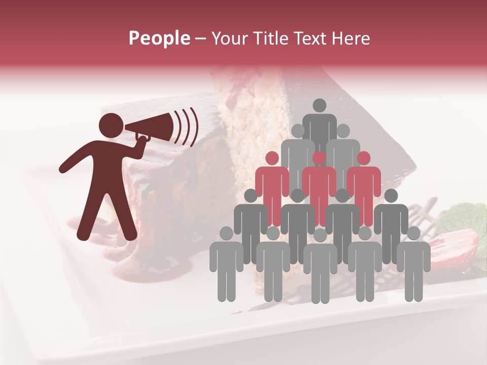 Closeup Pastry Food PowerPoint Template