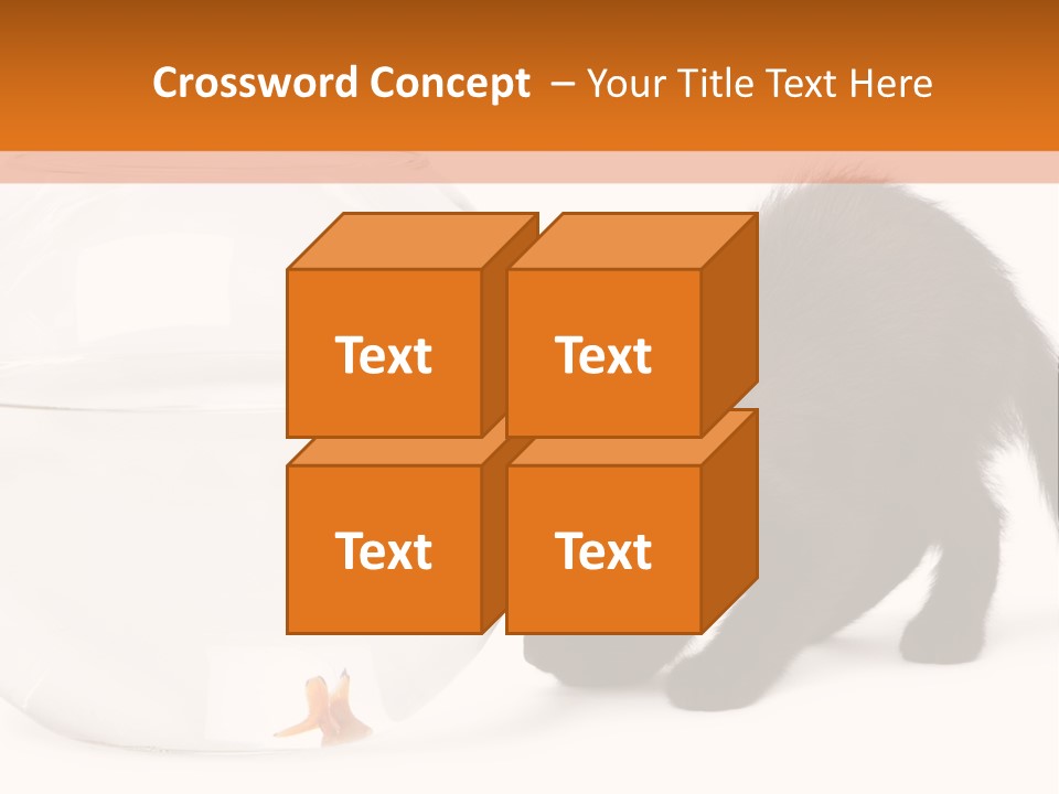 Bowl Feline Mammal PowerPoint Template