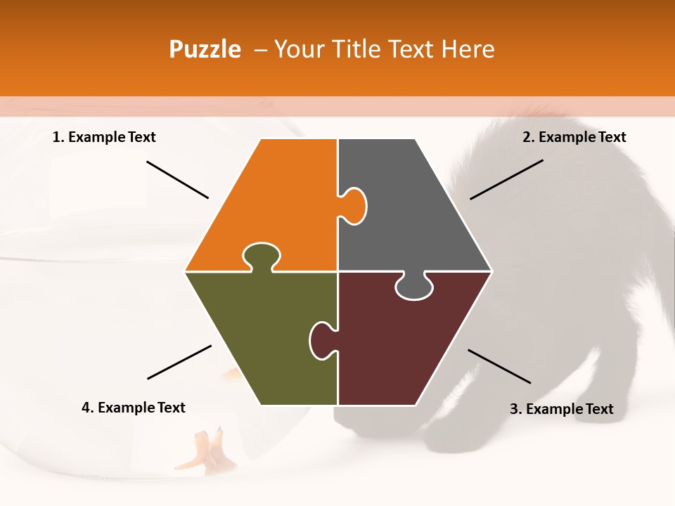 Bowl Feline Mammal PowerPoint Template