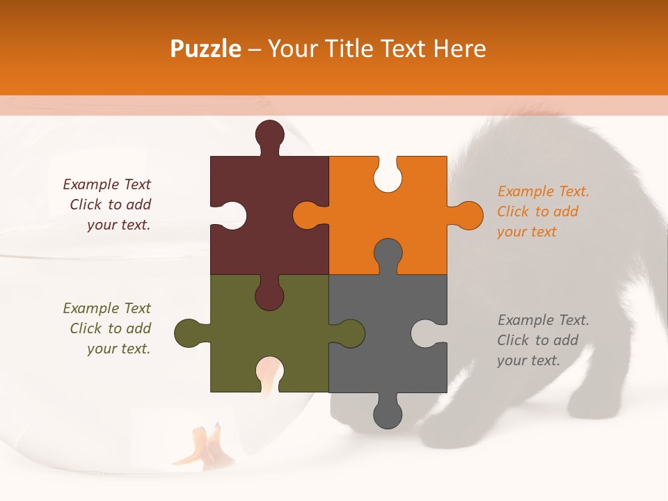 Bowl Feline Mammal PowerPoint Template