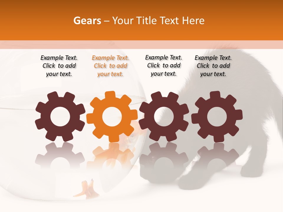 Bowl Feline Mammal PowerPoint Template