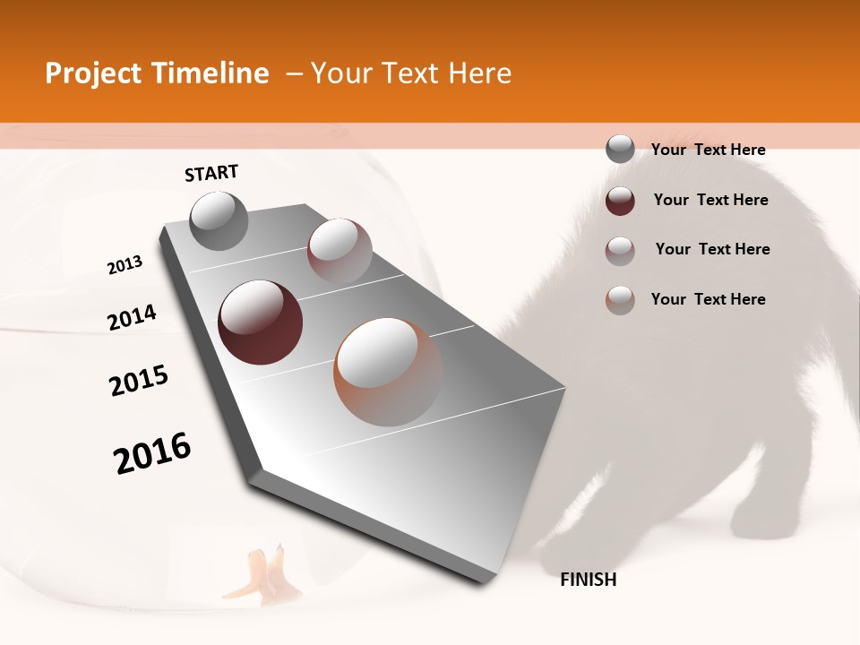 Bowl Feline Mammal PowerPoint Template