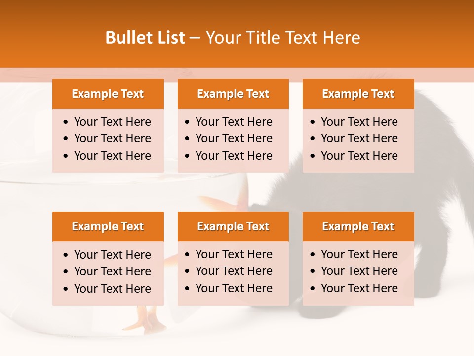 Bowl Feline Mammal PowerPoint Template