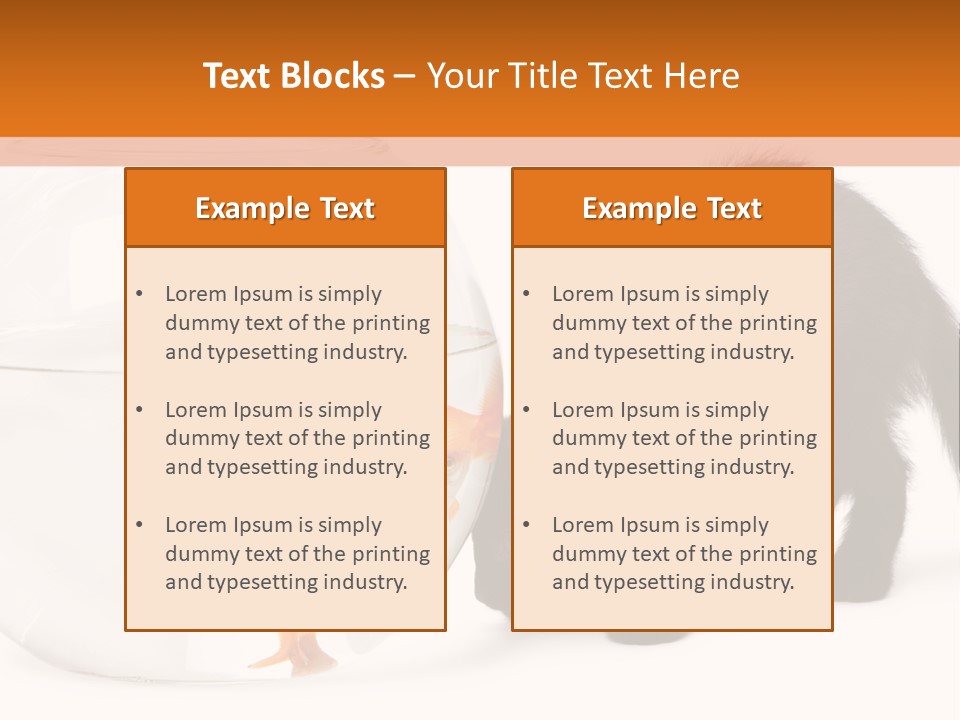 Bowl Feline Mammal PowerPoint Template
