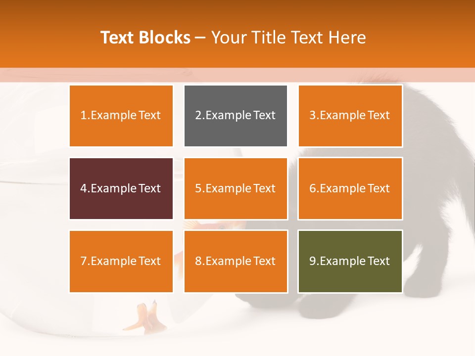 Bowl Feline Mammal PowerPoint Template