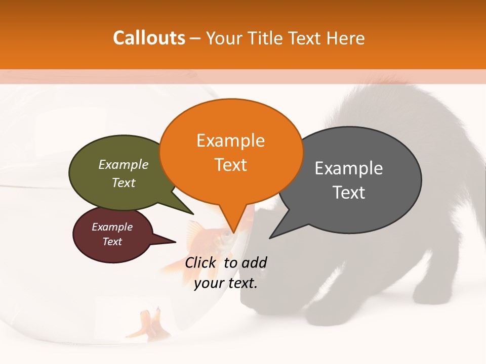 Bowl Feline Mammal PowerPoint Template