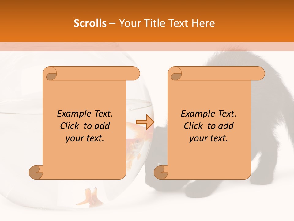 Bowl Feline Mammal PowerPoint Template