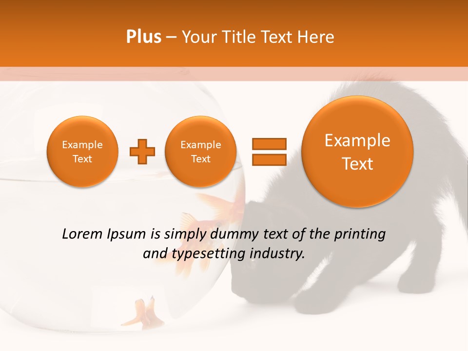 Bowl Feline Mammal PowerPoint Template