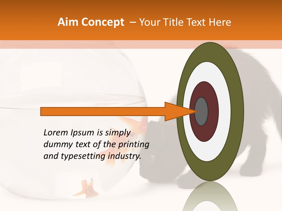 Bowl Feline Mammal PowerPoint Template