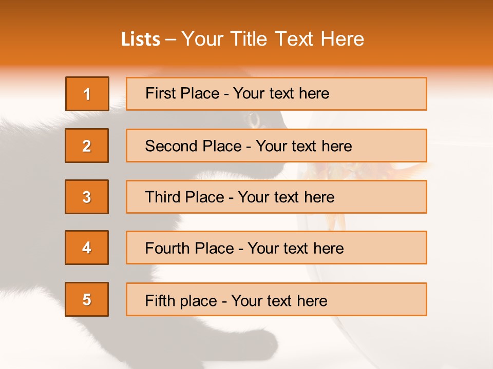 Animal Cat Attentive PowerPoint Template