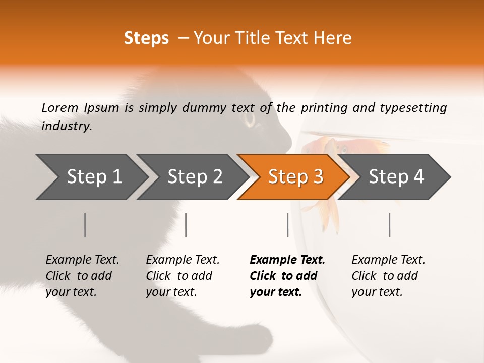 Animal Cat Attentive PowerPoint Template