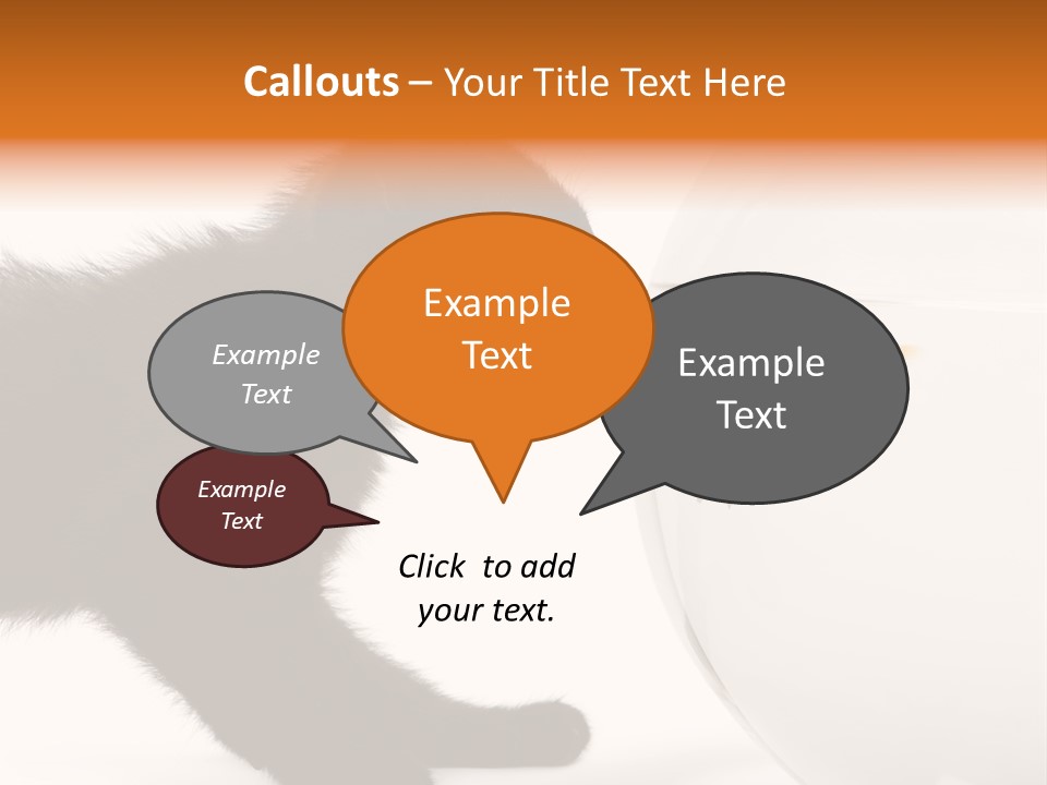 Animal Cat Attentive PowerPoint Template