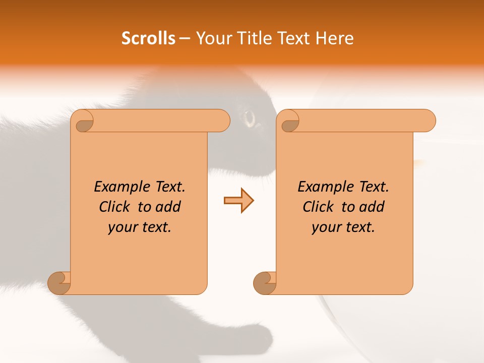 Animal Cat Attentive PowerPoint Template