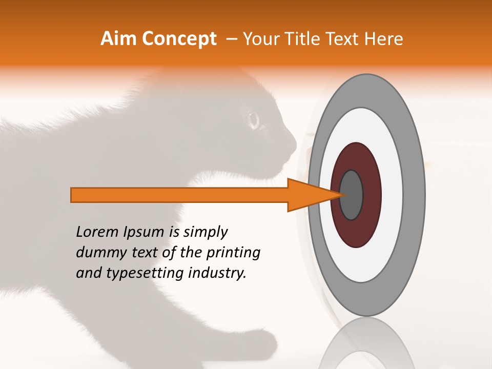 Animal Cat Attentive PowerPoint Template