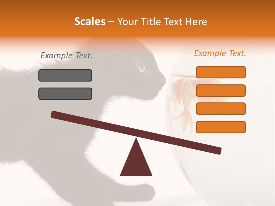 Animal Cat Attentive PowerPoint Template