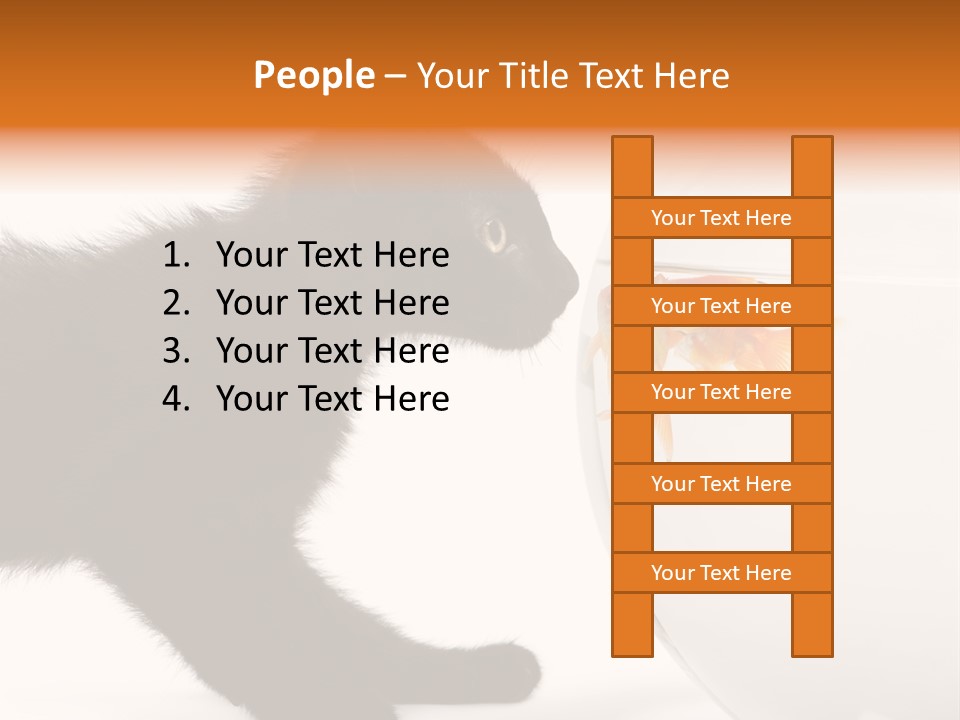 Animal Cat Attentive PowerPoint Template