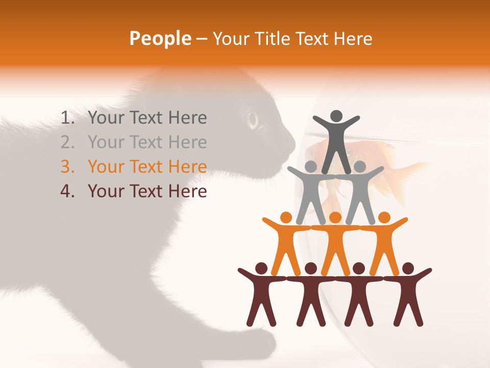 Animal Cat Attentive PowerPoint Template