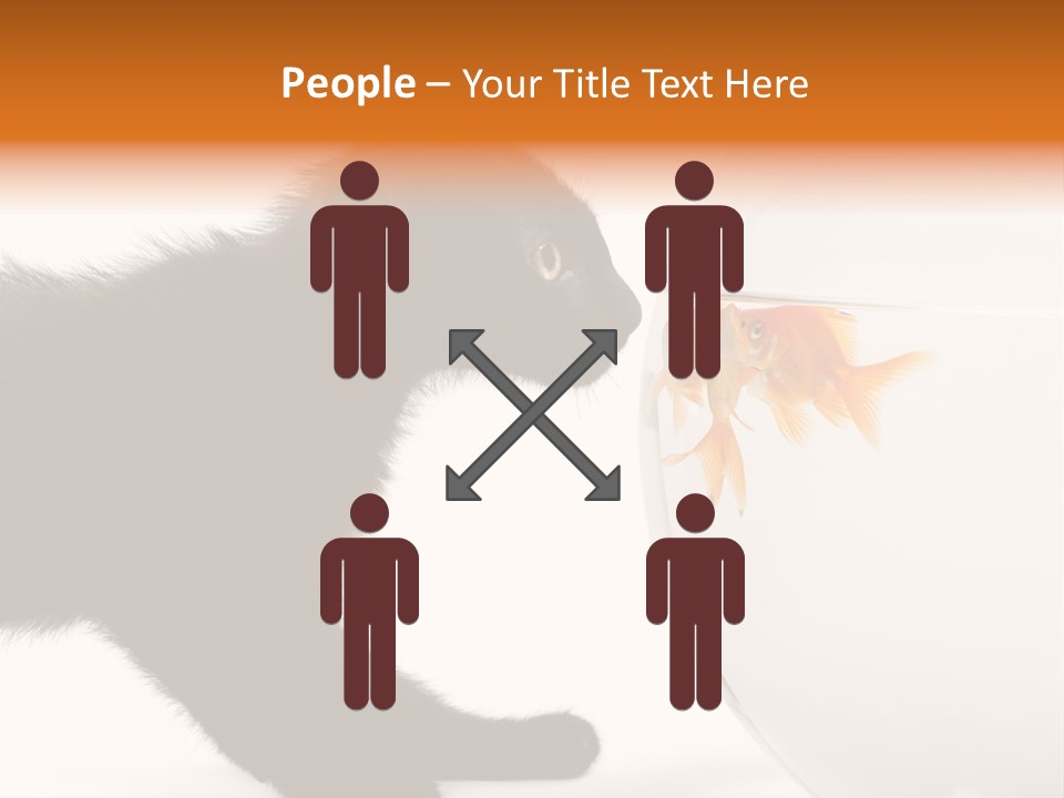 Animal Cat Attentive PowerPoint Template