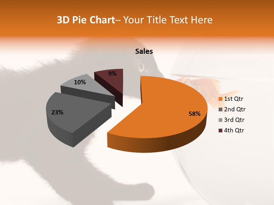 Animal Cat Attentive PowerPoint Template