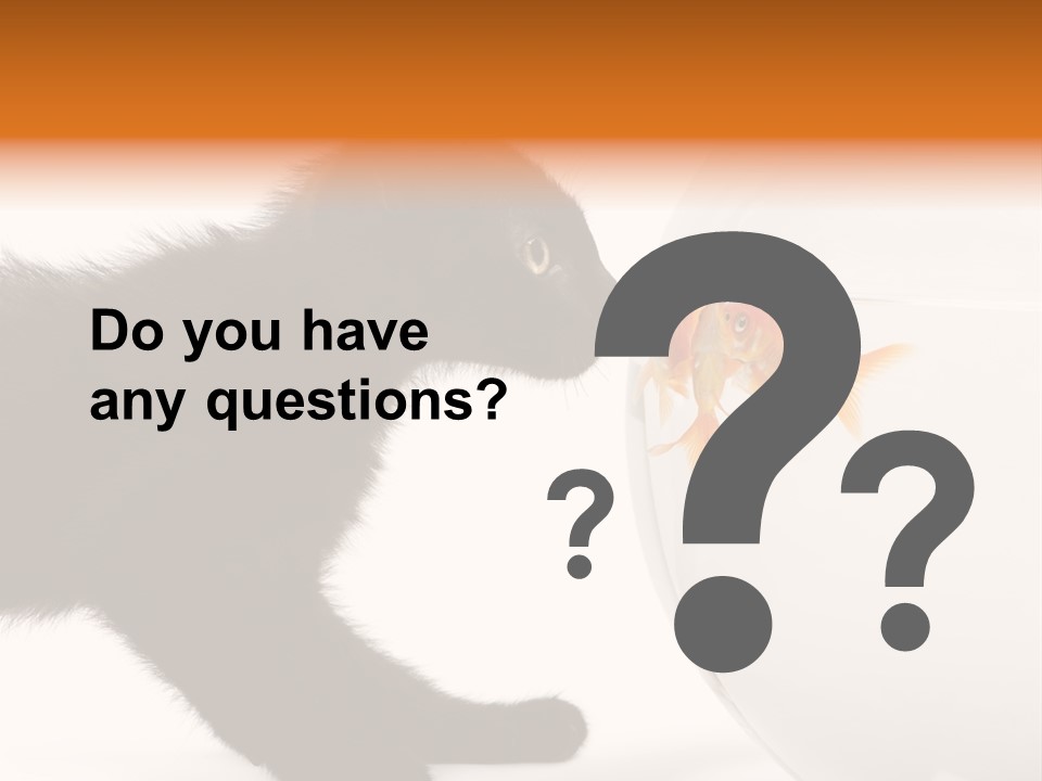 Animal Cat Attentive PowerPoint Template