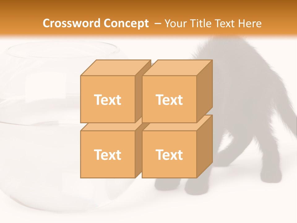 Looking Standing Studio Shot PowerPoint Template