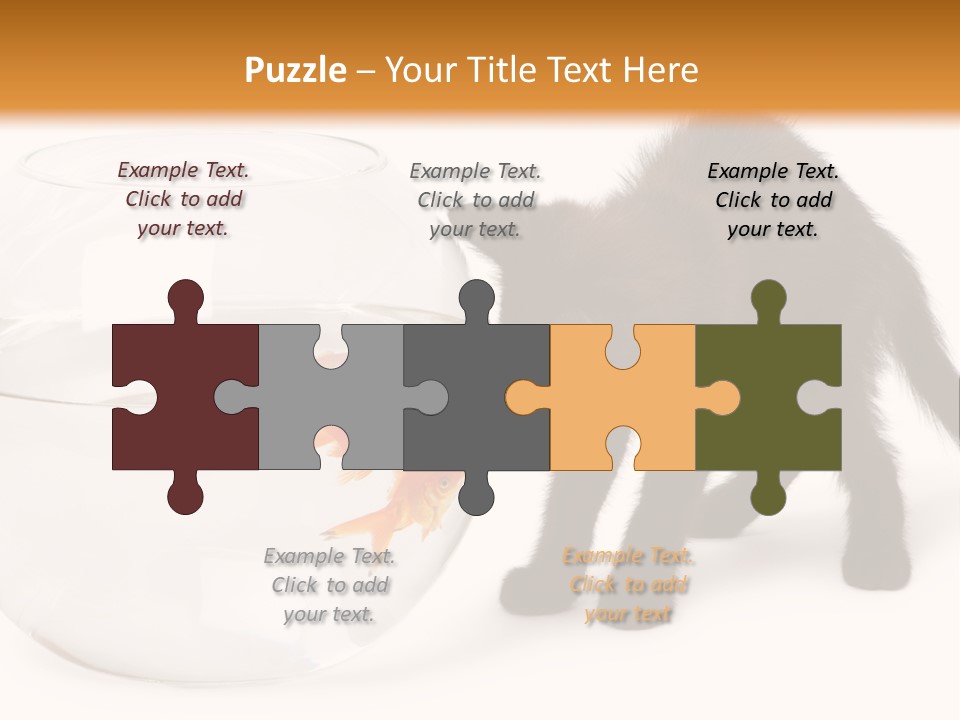 Looking Standing Studio Shot PowerPoint Template