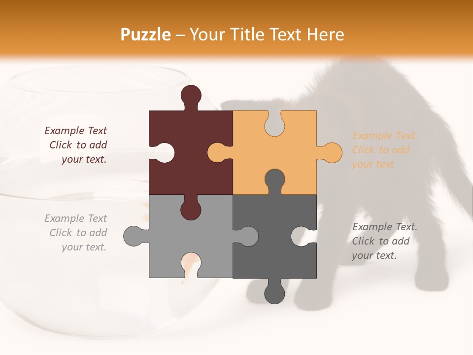 Looking Standing Studio Shot PowerPoint Template