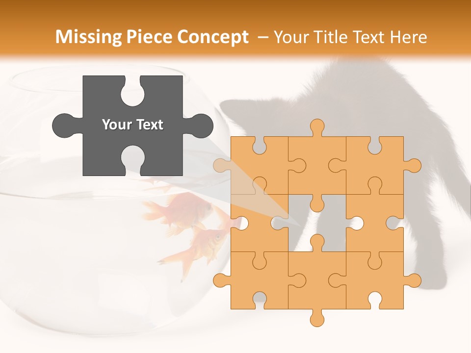 Looking Standing Studio Shot PowerPoint Template