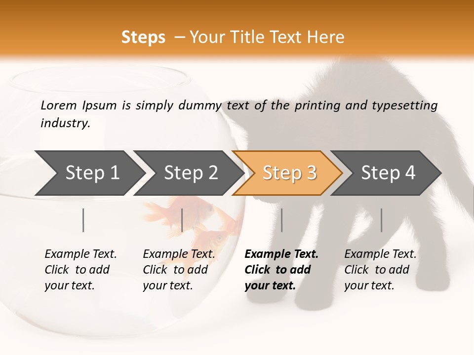 Looking Standing Studio Shot PowerPoint Template