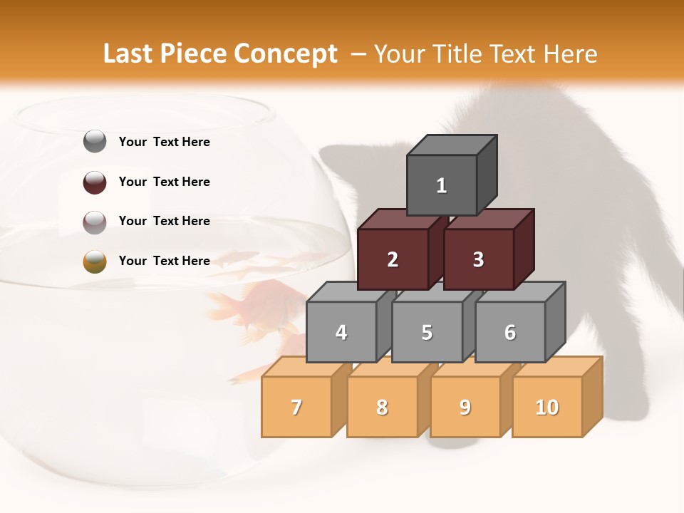 Looking Standing Studio Shot PowerPoint Template