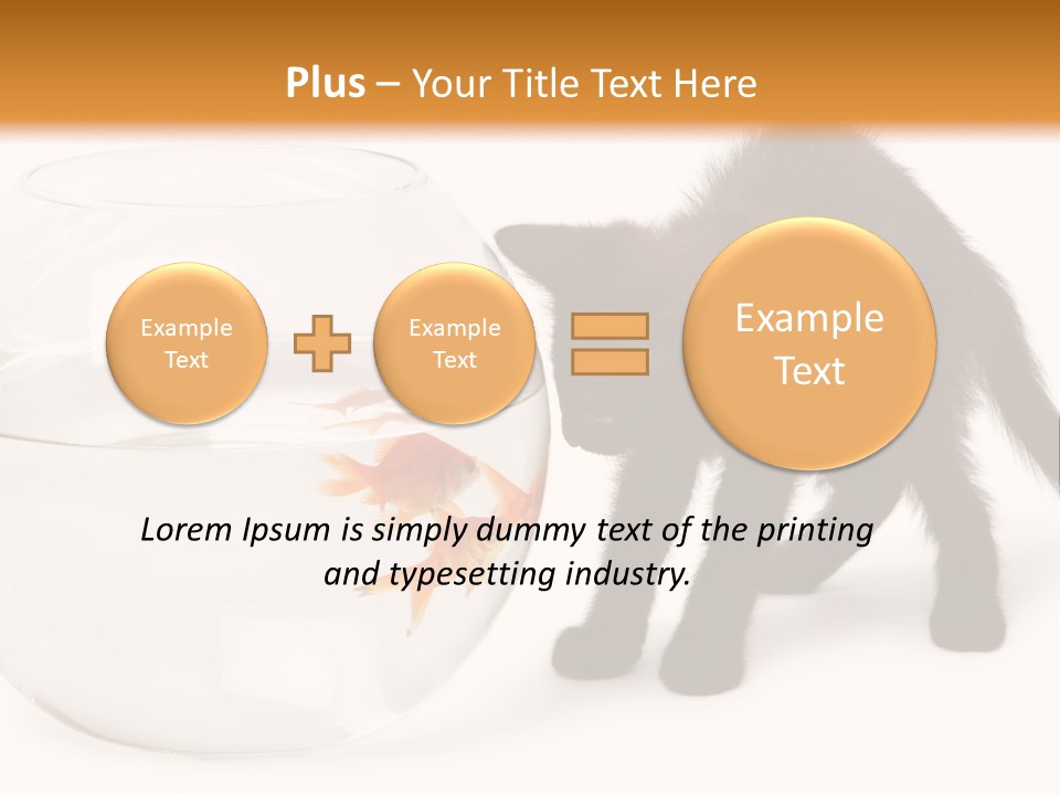 Looking Standing Studio Shot PowerPoint Template