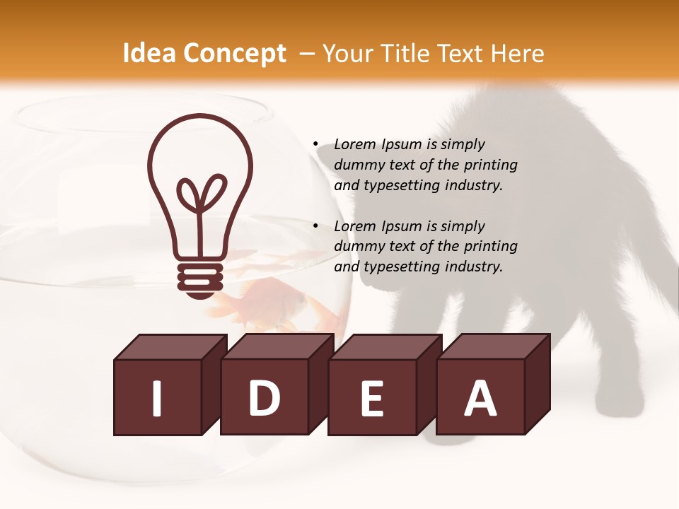 Looking Standing Studio Shot PowerPoint Template