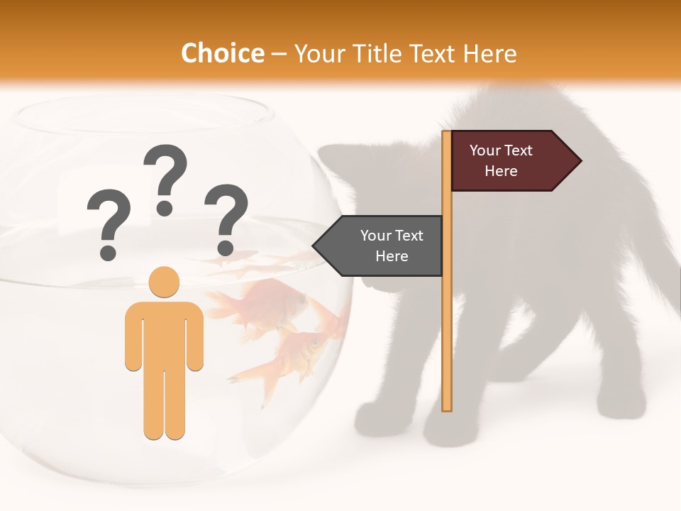 Looking Standing Studio Shot PowerPoint Template