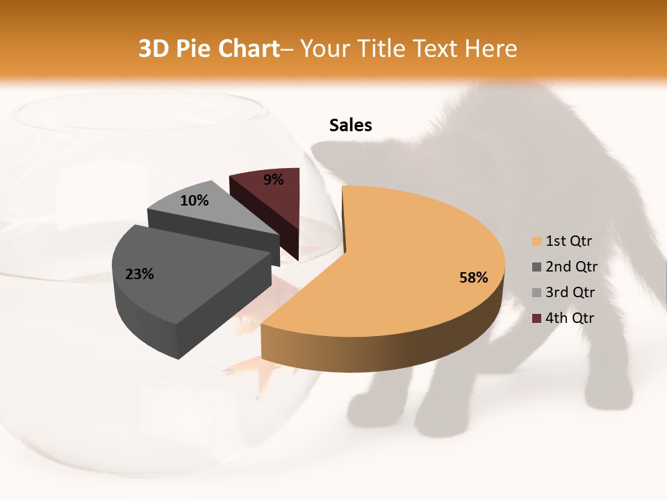 Looking Standing Studio Shot PowerPoint Template