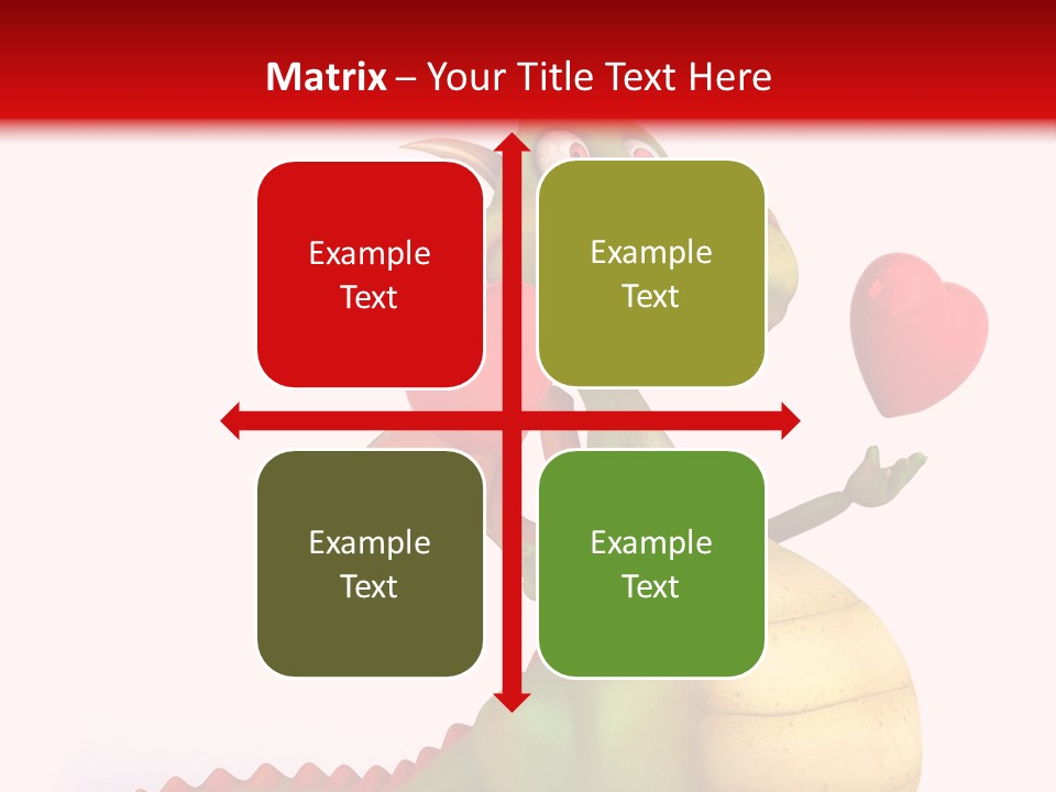 Cartoon Dinosaur Symbol PowerPoint Template